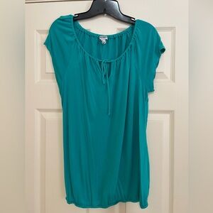 Old Navy Boho Blouse Tropical Breeze (Teal) Size M Tall